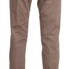Dondup Brown Low Waist Straight Cut Trouser Pant