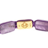 Nialaya CZ Amethyst 18K Gold 925 Bracelet