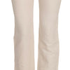LAUREL White High Waist Silk Blend Flared Dress Trousers Pants