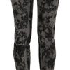 Just Cavalli – Schwarze, graue, verblasste Skinny-Jeans mit niedriger Taille
