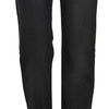 Just Cavalli Black Washed High Waist Straight Denim Pants Jeans
