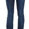 Just Cavalli Blue Low Waist Boot Cut Denim Pants Jeans