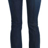 Just Cavalli Blue Low Waist Boot Cut Denim Pants Jeans
