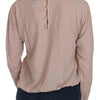 PINK MEMORIES Pink Lace See Through Long Sleeve Blouse