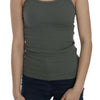 PINK MEMORIES Grüne ärmellose Spaghetti-Tank-T-Shirt-Bluse
