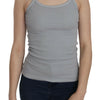 PINK MEMORIES Light Grey Sleeveless Spaghetti Strap Blouse