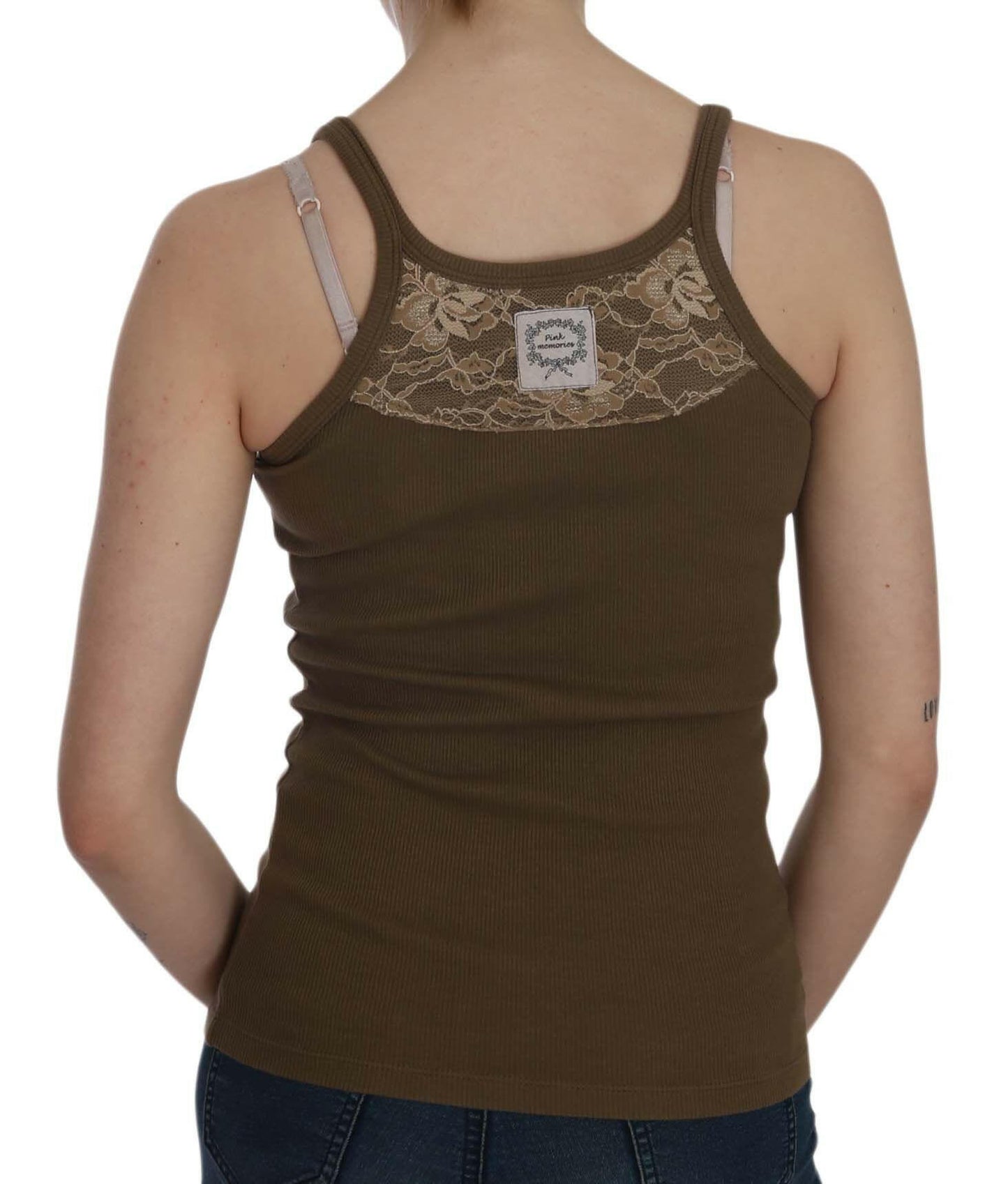 Chemisier élégant sans manches à bretelles spaghetti PINK MEMORIES