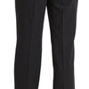 BENCIVENGA Black Striped Cotton Sretch Dress Trousers Pants