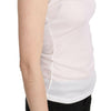 GF Ferre – Weiße Neckholder-Bluse aus Baumwolle mit ärmellosem lässigem Tanktop