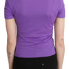 GF Ferre – Kurzärmlige Bluse aus 100 % Polyester, Violett