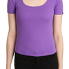 GF Ferre – Kurzärmlige Bluse aus 100 % Polyester, Violett