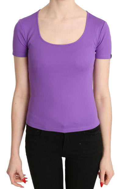 GF Ferre – Kurzärmlige Bluse aus 100 % Polyester, Violett
