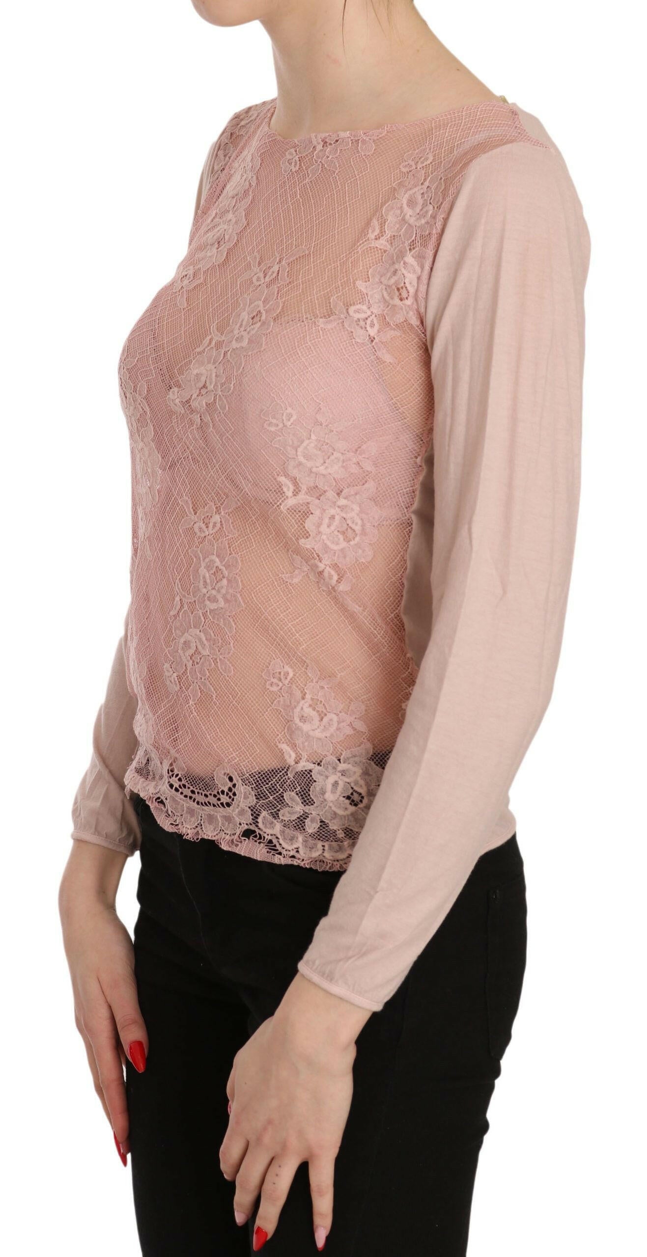 PINK MEMORIES Chemisier chic en coton transparent rose