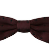 Dolce & Gabbana Purple Dotted Silk Adjustable Neck Papillon Bow Tie