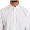 Dolce & Gabbana White Cotton Long Sleeve Top Shirt