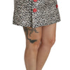 Dolce & Gabbana Silver Pattern A-line High Waist Skirt