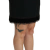 Dolce & Gabbana Black A-line High Waist Mini Viscose Skirt