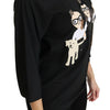 Dolce & Gabbana Black #dgfamily Top T-shirt Silk Blouse