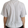 Dolce & Gabbana White Collared Short Sleeve Polo Shirt Top
