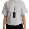 Dolce & Gabbana White Collared Short Sleeve Polo Shirt Top