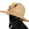Dolce & Gabbana Beige Wide Brim Floral Bucket Capello Hat