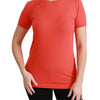 T-shirt à manches courtes et col ras du cou rouge élégant Dolce &amp; Gabbana
