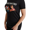 Dolce &amp; Gabbana – Schwarzes T-Shirt mit Rundhalsausschnitt „#ImAChristmasTree“