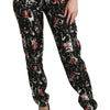 Pantalon slim taille moyenne en soie Dolce &amp; Gabbana