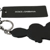 Dolce & Gabbana Leather Dominico Stefano #DGFAMILY Logo Badge Keychain