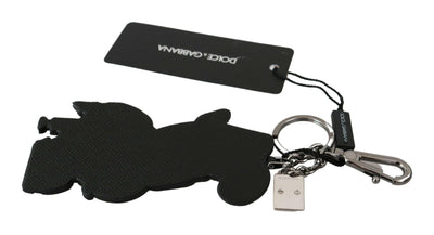 Dolce &amp; Gabbana Leder Dominico Stefano SICILY WESTERN Badge Schlüsselanhänger