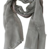 Costume National – Grauer Baumwollschal mit Fransen