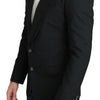 Dolce &amp; Gabbana – Schwarzer, einreihiger, formeller Wollblazer