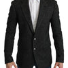 Dolce &amp; Gabbana – Grau karierter Slim Fit-Jackenblazer