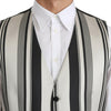 Gilet en coton et soie à rayures Dolce &amp; Gabbana