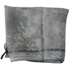 Costume National Gray Silk Shawl Foulard Wrap Scarf