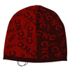 Costume National Red Wool Blend Branded Beanie Hat