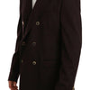 Dolce & Gabbana Bordeaux Cashmere Coat TAORMINA Blazer
