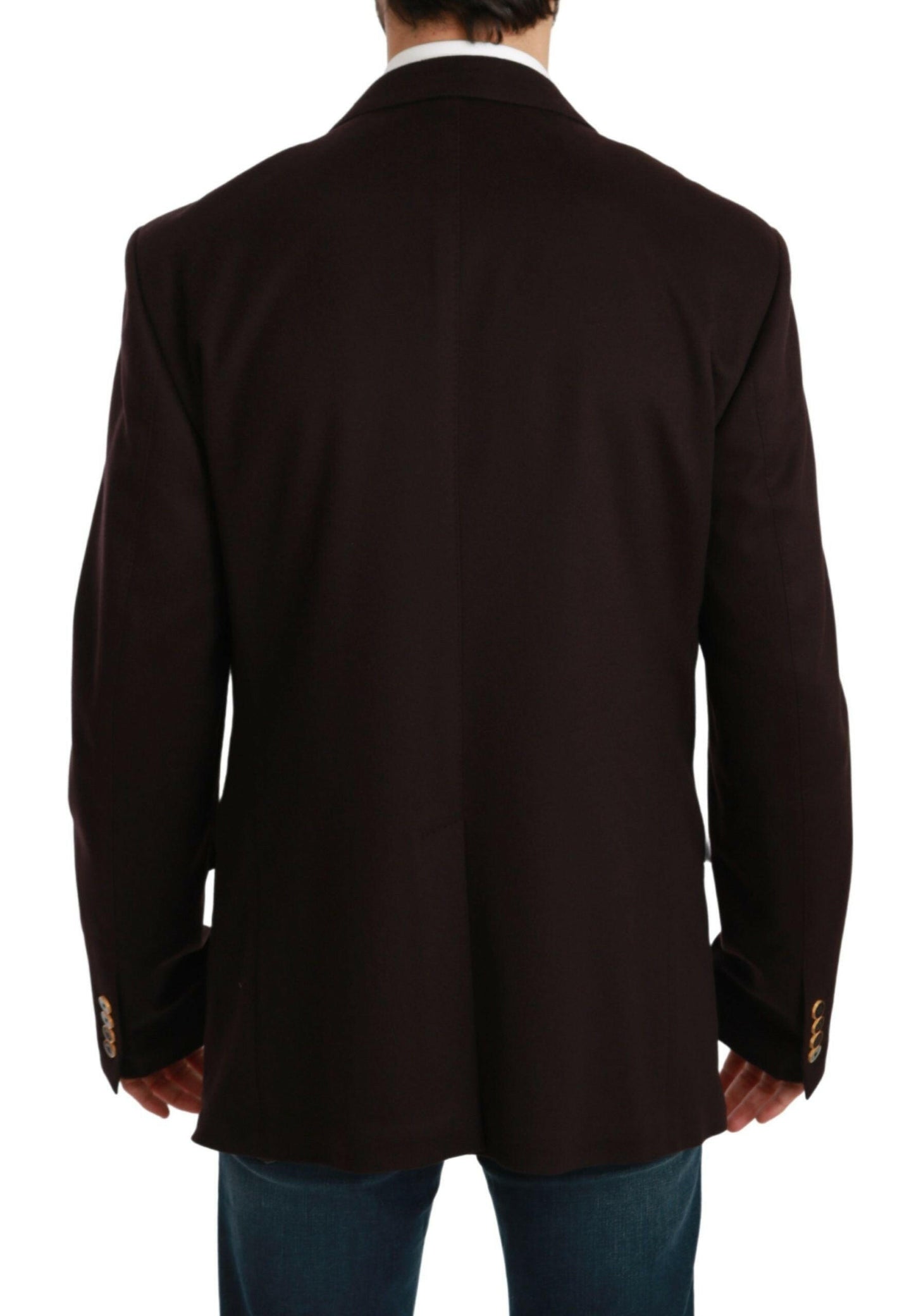 Dolce & Gabbana Bordeaux Cashmere Coat TAORMINA Blazer