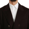 Dolce & Gabbana Bordeaux Cashmere Coat TAORMINA Blazer