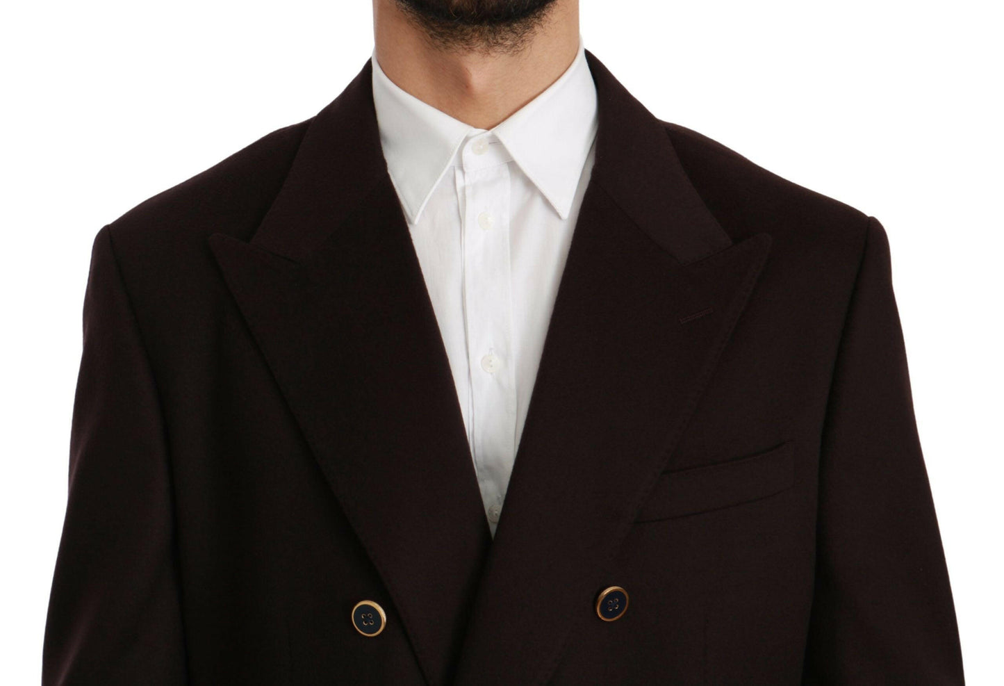Dolce & Gabbana Bordeaux Cashmere Coat TAORMINA Blazer