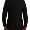 Dolce & Gabbana Black Slim Fit Coat Jacket MARTINI Blazer