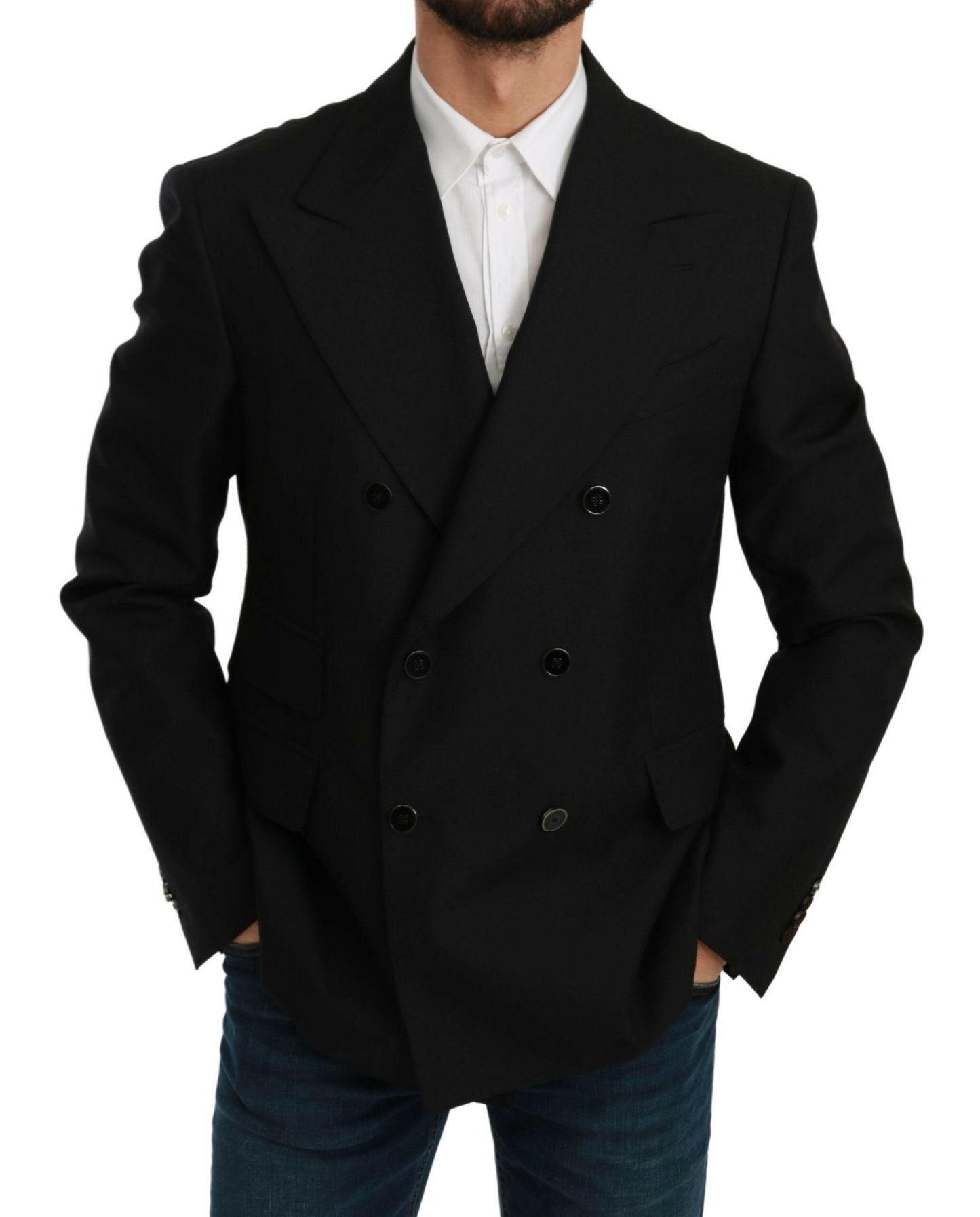 Blazer formel slim noir élégant Dolce &amp; Gabbana