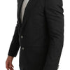 Dolce &amp; Gabbana Grauer NAPOLI Slim Fit Blazer aus Wolle