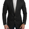 Dolce &amp; Gabbana Grauer NAPOLI Slim Fit Blazer aus Wolle