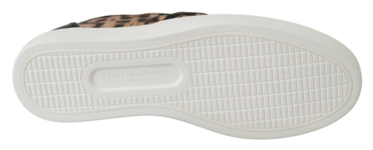 Mocassins Dolce &amp; Gabbana Chic à imprimé léopard pour un confort élégant