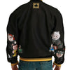 Dolce & Gabbana Black YEAR OF THE PIG Bomber Jacket