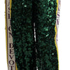 Dolce &amp; Gabbana Grüne Paillettenhose Queens Angel Pants