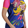 Dolce &amp; Gabbana Lila PIG SUPERGIRL Top Baumwoll-T-Shirt