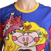 Dolce &amp; Gabbana Lila PIG SUPERGIRL Top Baumwoll-T-Shirt