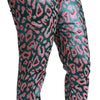 Dolce & Gabbana Multicolor Patterned Cropped High Waist Pants